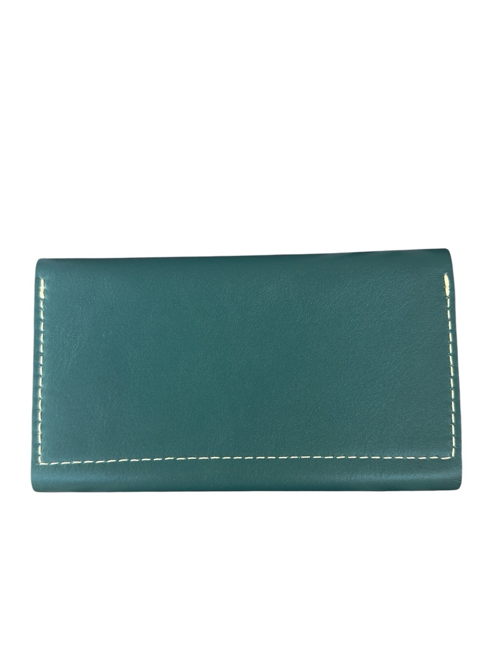 Portland Leather Goods Rancher Wallet Smooth Teal Blue Folding Clutch NEW - Picture 3 of 7